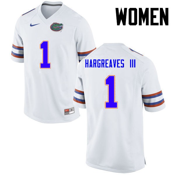 Florida Gators Women #1 Vernon Hargreaves III College Football White